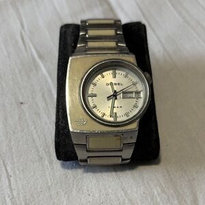 Diesel Silver and Cream Timepiece